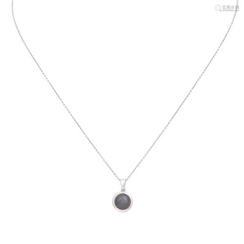 CAPOLAVORO Collier mit Mondsteincabochon,