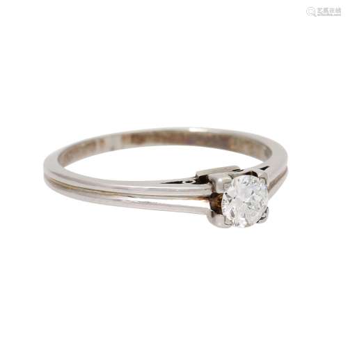 Ring mit Diamant Solitaire von ca. 0,25 ct