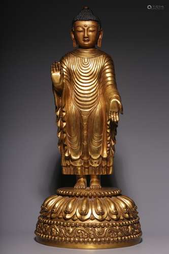 Gilded bronze Statue of the Great Sun.