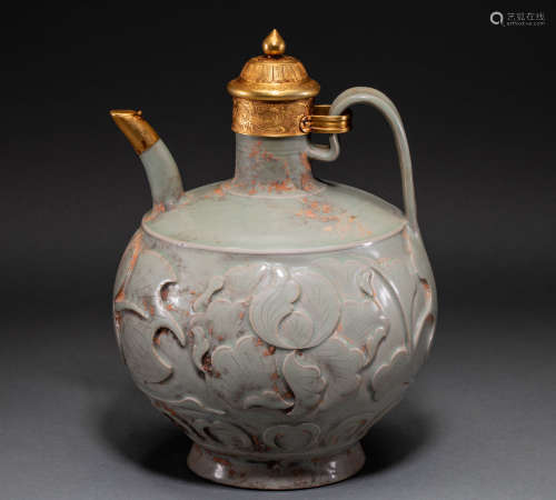 Yaozhou Kiln handed pot in five dynasties of China