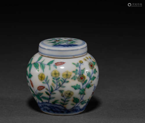 Chinese Ming Dynasty pastel pot