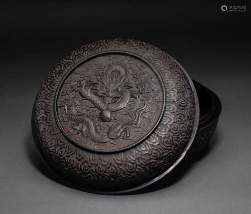 Chinese Qing Dynasty wooden box