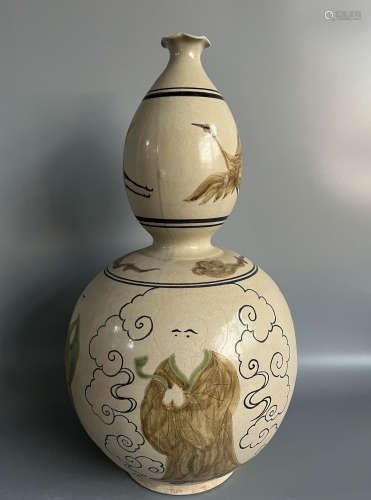 Chinese cylinder tile kiln gourd bottle