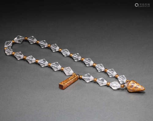 Chinese crystal collar