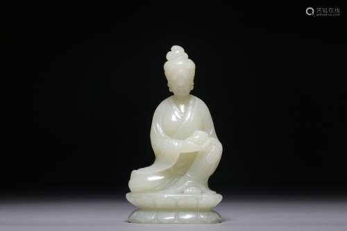 White jade Buddha statue in Hotan
