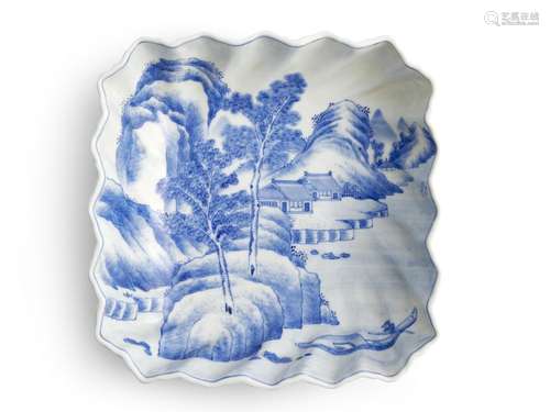 A JAPANESE SETO BLUE AND WHITE BOWL BY KATO GOSUKE IV (1839-...