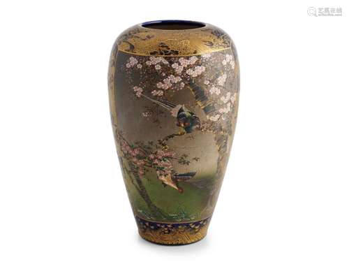 AN IMPRESSIVE SATSUMA VASE BY SENNOSUKE KUSUBE (1859-1941), ...