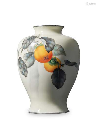 JAPANESE CLOISONNE VASE, ANDO STUDIO SHOWA PERIOD (1926-1989...