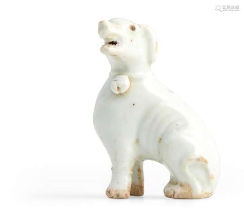 A CHINESE PORCELAIN MODEL OF A DOG MING (1368-1644) OR QING ...