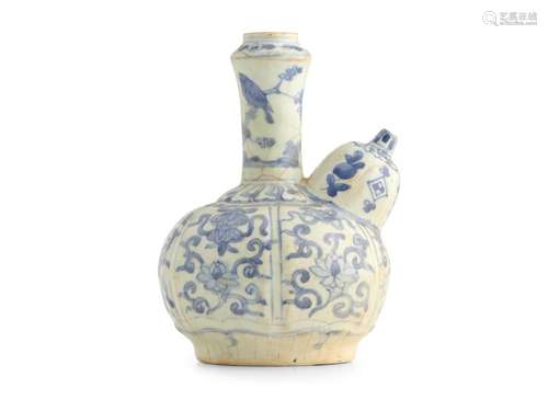 A CHINESE BLUE AND WHITE KENDI MING DYNASTY (1368-1644), WAN...