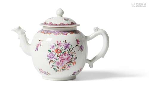 A CHINESE FAMILLE ROSE EXPORT TEAPOT QIANLONG PERIOD (1736-1...