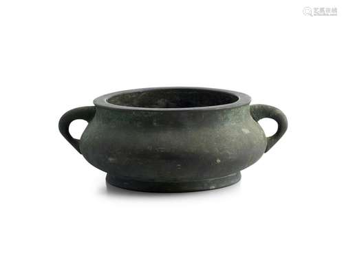 A LARGE CHINESE BRONZE CENSER QING DYNASTY (1644-1912), CIRC...