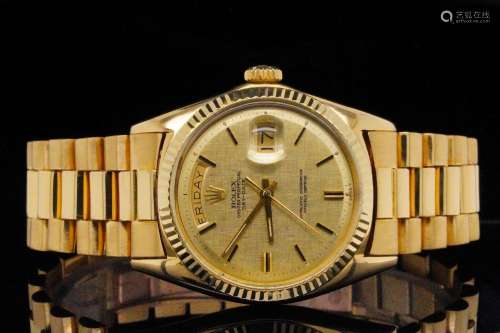 Rolex 1971 Day-Date President 36mm 18K Watch Ref. 1803