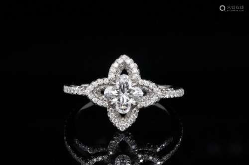 Louis Vuitton Monogram Fusion 1.80ctw Diamond Ring