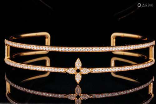 Louis Vuitton 1.17ctw Diamond 18K Idylle Blossom Bracelet