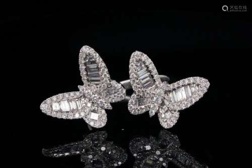 2.00ctw VS2-SI1/G-H Diamond and 18K Butterfly Ring