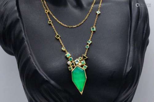 Stephen Webster 4.25ctw Tourmaline and 18K Necklace