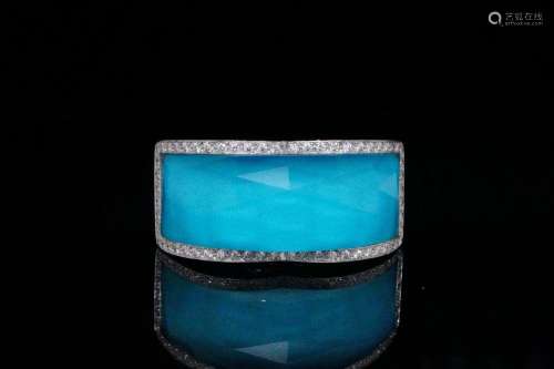 Stephen Webster Diamond, 18K, Turquoise & Quartz Ring