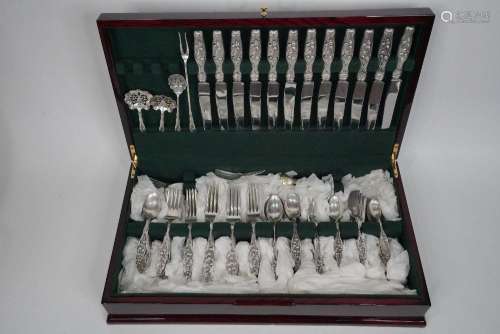 Whiting Lily Of The Valley 140-Pc Sterling Flatware Set