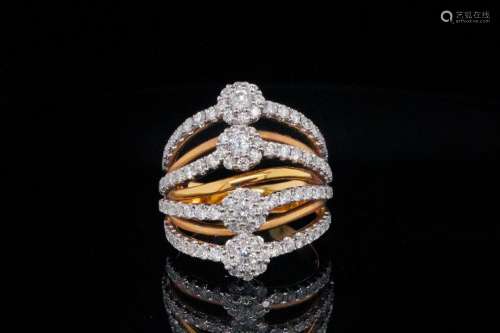 2.00ctw SI1-SI2/G-H Diamond and 18K Ring