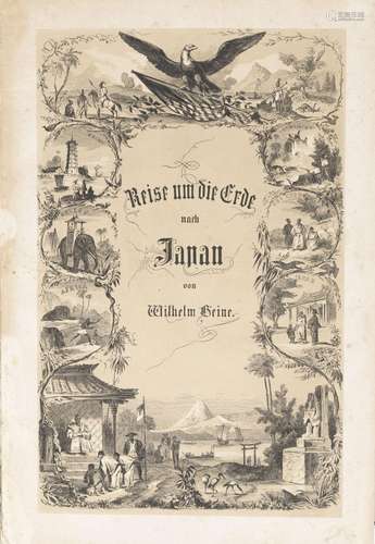 [JAPON]. HEINE (Wilhelm). Reise um die Erde nach Japan, an B...