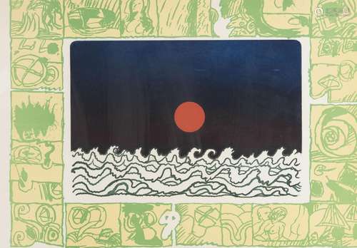 Pierre Alechinsky (1927), "Soleil cou coupé" (1970...