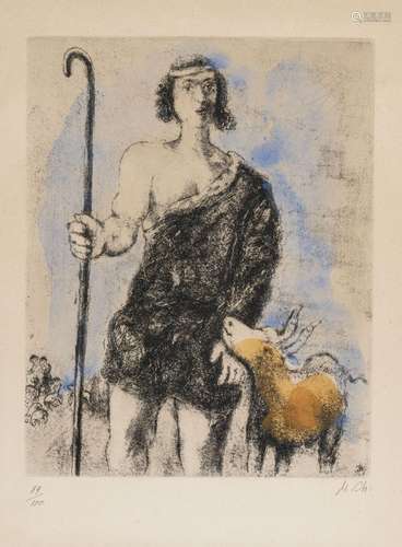 Marc Chagall (1887-1985), suite de 4 gravures aquarellées, &...