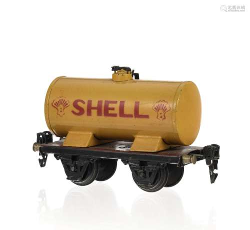 Märklin (Allemagne), échelle O, wagon citerne Shell 16740, e...