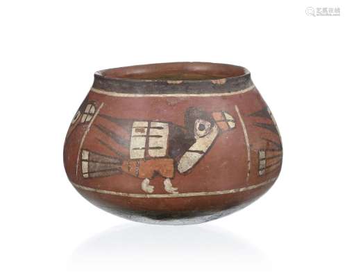 Bol en terre cuite polychrome, Pérou, culture Nazca, décor d...