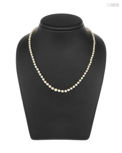 Collier de perles en chute (D entre env. 3,5 et 5,5 mm)<br /...