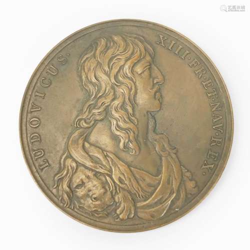 Médaille commémorant le vœu de Louis XIII<br />
Bronze