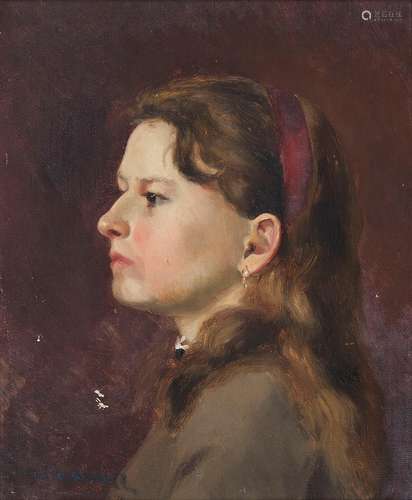 Maria Iakountchikova (1870-1902)<br />
Portrait de jeune fil...