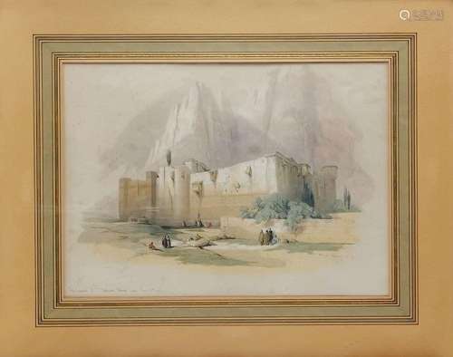 David Roberts (1796-1864)<br />
Deux paysages orientalistes ...