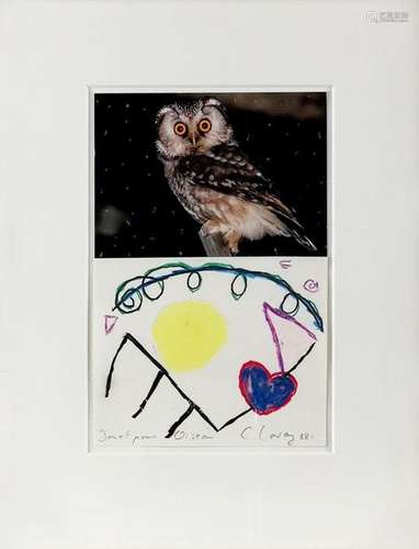 Christiane Lovay (1949)<br />
Jouet pour oiseau, pastel et t...