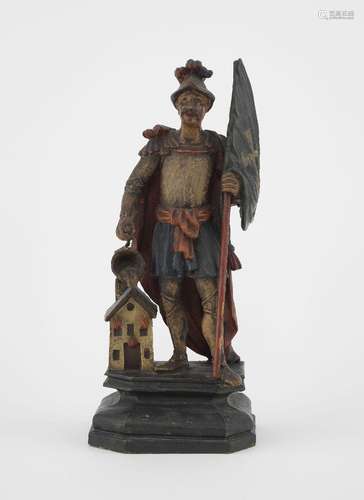 Saint Florian, Autriche, XVIIIe s<br />
Bois sculpté et pein...