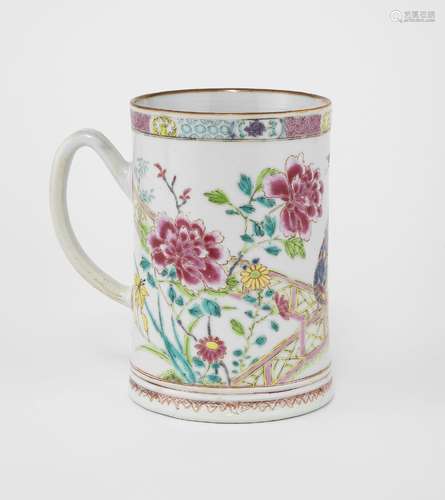 Chope, famille rose, Chine, XIXe s<br />
Porcelaine émaillée...