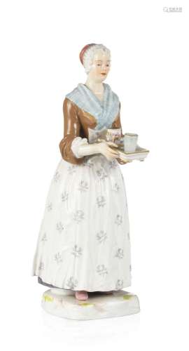 Schokoladenmädchen, figure en porcelaine de Meissen, 1860-19...