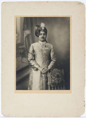 Portraits de Maharajas, ensemble de 5 tirages, techniques di...