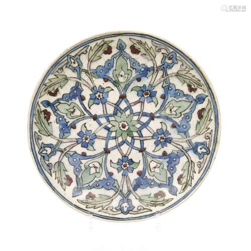 Assiette en céramique, Turquie, probablement XIXe s., décor ...