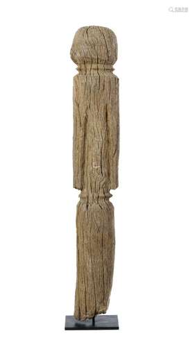 Ancienne statue anthropomorhe Moba tchitchiri, bois blond du...