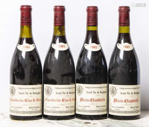 Dominique Laurent CHAMBERTIN Clos de Bèze, 2x1993 & Laur...