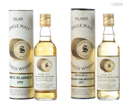 Whisky "Highland-park" single malt 1977 & 1979