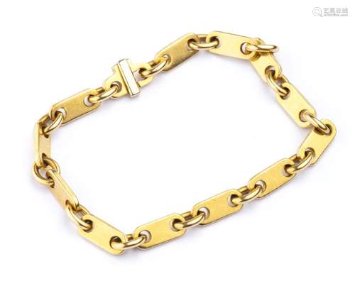 CARTIER, Braceler à maillons en or jaune