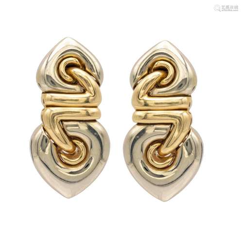 Bulgari heart shaped earrings