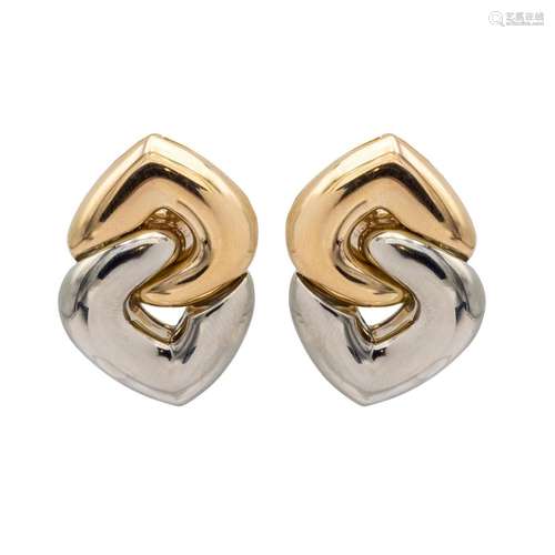 Bulgari heart shaped earrings