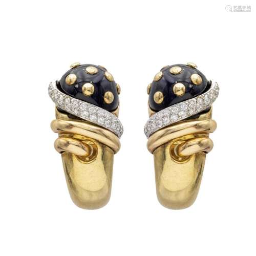 Nouvelle Bague 18kt yellow gold earrings