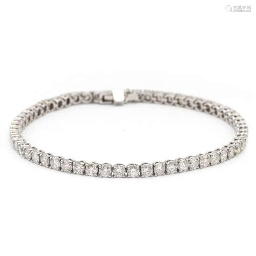 18kt white gold and diamonds Tennis bracelet