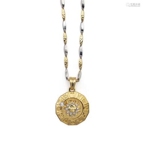 Necklace with Zodiac pendant