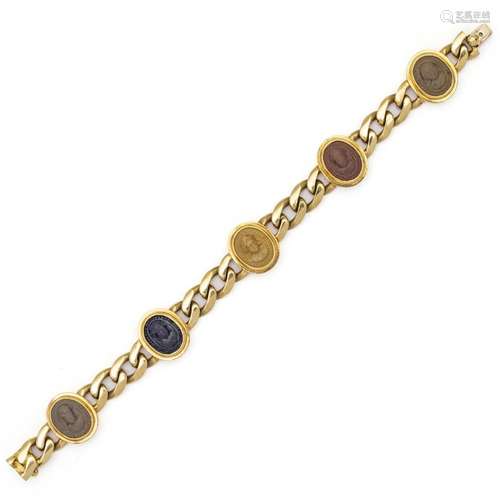 Bulgari groumette link bracelet