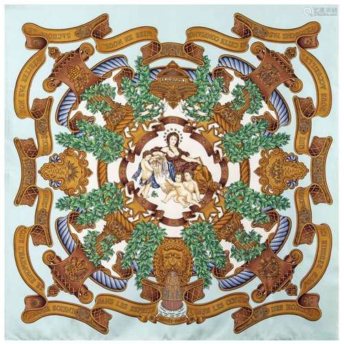 Hermes Europe collection vintage scarf